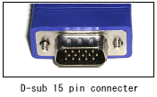 D-sub 15 pin connecter